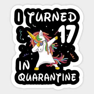 I Turned 17 In Quarantine Sticker